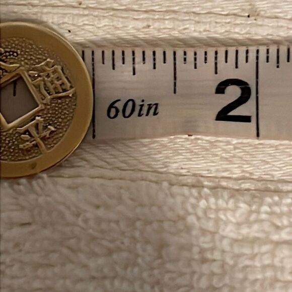 Antique/Vintage brass Chinese coin (cleaned) see description #4 - Picture 11 of 13